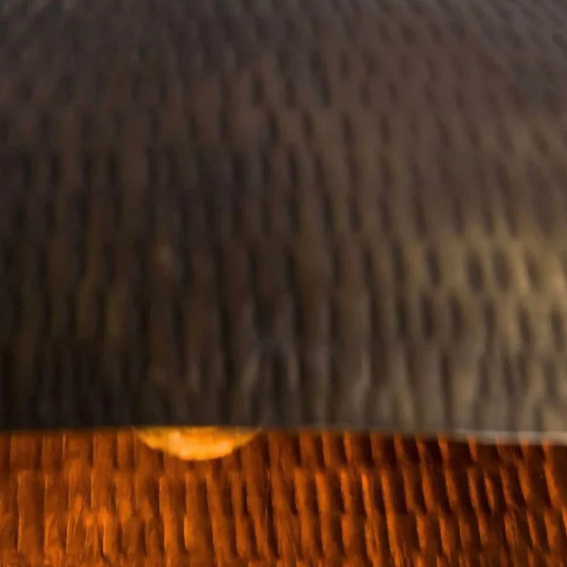 Hammered Gold Brass Dome Light Fixture - Ref. 1711 - Image 2