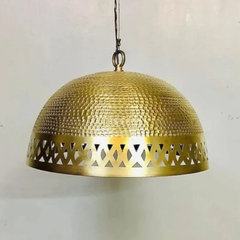 Gold Brass Dome Light Fixture - Ref. 1723