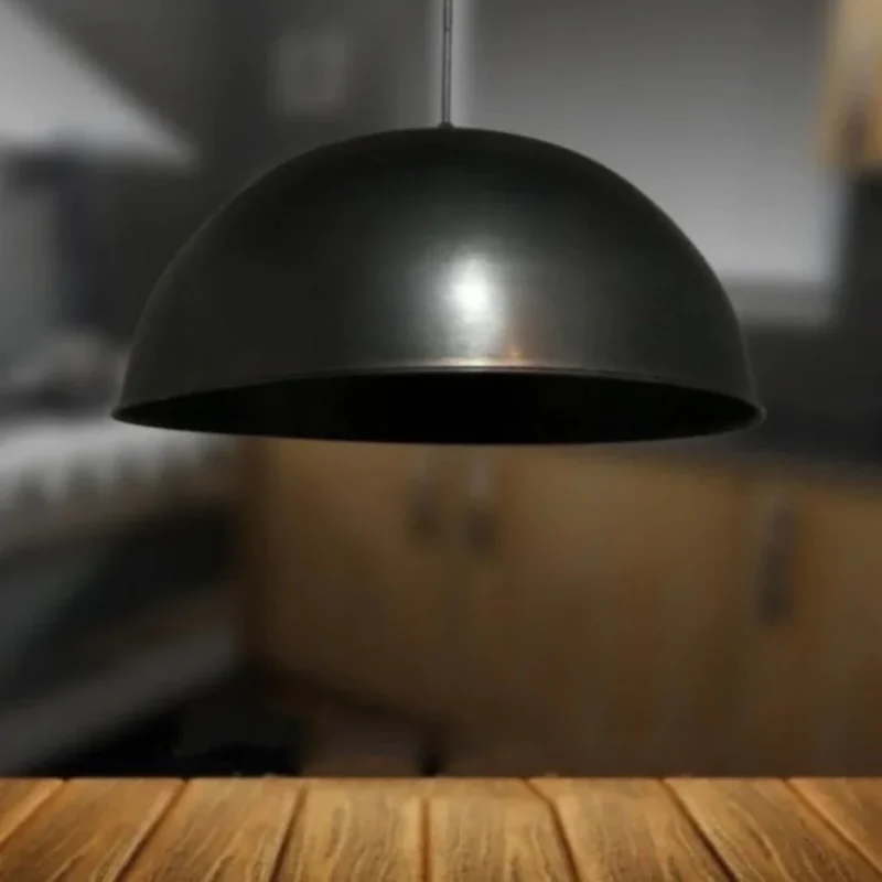 Black Dome Brass Light Fixture - Ref.&1721